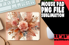 Timeless Mouse Pad Designs Sublimation, Autumn Flower Product Image 1