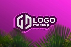 Bold Pink Logo Mockup Template Product Image 1