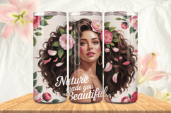 Black Girl Magic Black Woman Positive mind 20oz Tumbler wrap Product Image 1