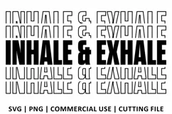 Inhale & Exhale SVG | Stacked SVG Product Image 2