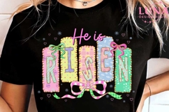 He Is Risen Easter png, Christian Easter Design, Religious Product Image 5