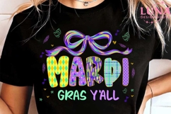 Brushstroke Mardi Gras PNG, Fleur De Lis Coquette PNG Product Image 5