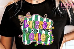 Glitter Laissez Les Bon Temps Rouler png, Coquette Mardi Png Product Image 6