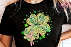 Not Lucky Simply Blessed png, Retro Coquette St Patrick's Product Image 6
