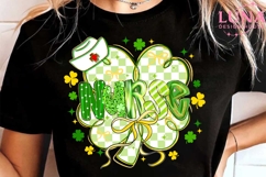 St Patricks Day Png, Nurse Png, Lucky Nurse Png, Coquette Product Image 5