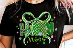 Lucky St Patrick's Day Coquette Png, Lucky Shamrock Png Product Image 3