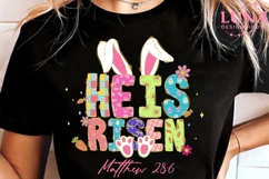 He Is Risen Easter png, Christian Easter Design, Religious Product Image 3