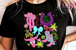 Colorful Preppy Horse Doodle PNG Digital Design Sublimation Product Image 5