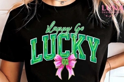 Happy Go Lucky Png, St Patricks Day Png, Lucky Png, Shamrock Product Image 6