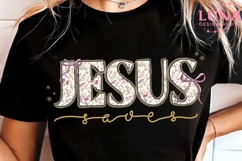 Jesus Saves Png Vintage Christian Design Praise Him Png Product Image 7