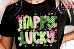 Happy Go Lucky Png,Preppy St Patrick's Love PNG Product Image 4