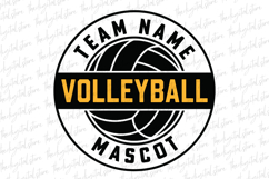 Team Name Volleyball SVG | SVG Cut files | Cricut Product Image 1