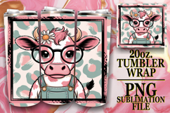 ENCHANTING MOMENTS 20oz TUMBLER WRAP, Cute Cow Product Image 1