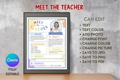 Meet the Teacher - B02 - Canva Template Product Image 1