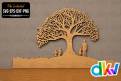 Father's Day Tree SVG Laser Cut File Product Image 1