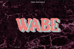 Bubble Text Effect PSD Template Product Image 1