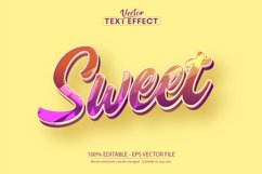 Cartoon text effect, editable sweet text and comic text Product Image 1