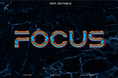 Holographic Retro 3D Text Effect PSD Template Product Image 1