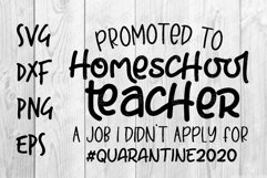 Promoted to Homeschool Teacher Quarantine 2020 SVG design Product Image 1