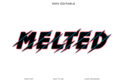 Scratched Metal Text Effect PSD Template Product Image 1