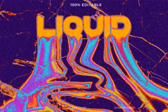 Liquid Dripping Text Effect PSD Template Product Image 1