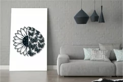 Sunflower Butterfly SVG PNG EPS DXF Flower SVG Sunflower SVG Product Image 6