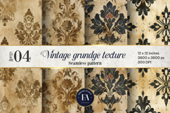 Vintage Damask Digital paper, Luxury Wallpaper pattern Product Image 1