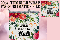 ENCHANTING JOY 20oz TUMBLER WRAP, Flower Quote Product Image 1