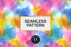 Watercolor Wash Digital Paper | Seamless Rainbow Texture Product Image 3