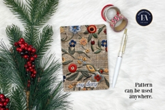 Scandinavian Embroidery Pattern | Jute Floral Texture Product Image 4