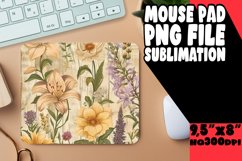 Vibrant Spring Vintage Floral Mouse Pad Product Image 1