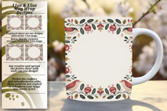 Charming 11oz Mug Wrap Png Artwork , Christmas Product Image 1