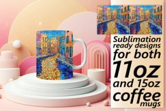 Glittery Peony Paradise Mug Wrap: Spring Sublimation Product Image 1