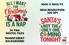 Funny Christmas PNG Sublimation Bundle | 30 Holiday Designs Product Image 3