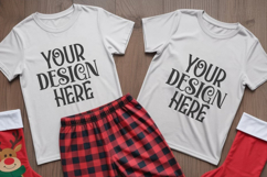 Christmas Family Matching Group T-Shirt Mockups | Holiday Fl Product Image 1