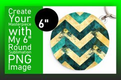 Glittery Stripe Pattern Round Design for Keychain Product Image 1