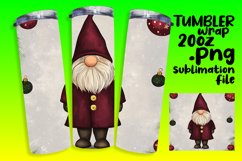 Cute Gnome Wrap 20oz Christmas Tumbler Design Product Image 1