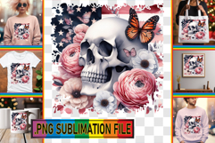 Whimsical TSHIRT Gift Ideas, Skull USA Product Image 1