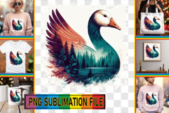 Elegant Tote Bag Ideas PNG, Animals Art Product Image 1