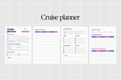 Cruise Planner Printable PDF Vacation Organization Planner Product Image 2