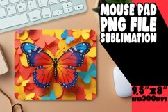 Spring Flutters 3D Sublimation Mouse Pad - Colorful Product Image 1