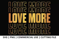 Love More SVG | Stacked SVG Product Image 1
