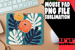 Sweet Mouse Mat Sublimation PNG, Flowers Product Image 1