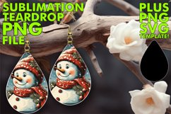 Fun Teardrop Earrings Ideas PNG, Christmas Product Image 1