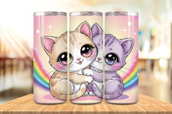 Valentine’s Day Cute Cat Couple Tumbler Wrap PNG Big Bundle Product Image 3