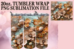 Vibrant Bloom Tumbler Wrap Art Product Image 1