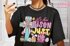 He Has Risen Just As He Said Luke 24-6 Png, Easter Christian Product Image 6