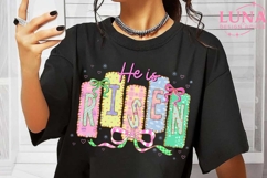 He Is Risen Easter png, Christian Easter Design, Religious Product Image 6