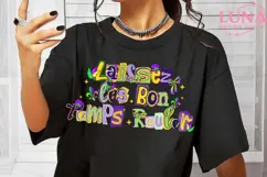 Laissez Les Bon Temps Rouler Png, Mardi Gras Bow Product Image 6