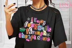 I Enjoy Long Walks Through Thrift Stores PNG Shirt Design Product Image 6